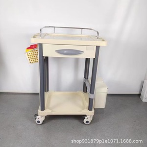 Medical Steel Plastic Nursing Cart 625x480x930mm Multi Function Hospital <b>Trolley</b> With Drawers And Buckets - Product Image 3