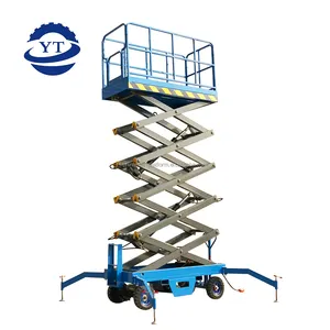 6m 8m 10m 12m 16m 18m Mobile Hydraulic Electric Scaffolding 500-2000kg Small Mobile Scissor Lift