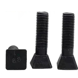 Boulon de plaque de concasseur en acier au carbone grade 8.8, oxyde noir, M16 à M36, pour fixation de barre de soufflage et de plaque de concasseur, usage professionnel - Product Image 4