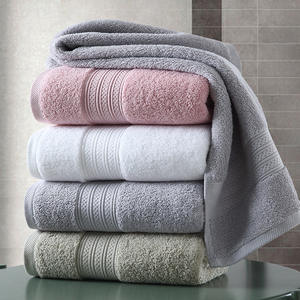 Serviette de bain adulte en coton pur 100% épaissi, super douce, double boucle longue, 32s, pour hôtels et usage domestique, vente en gros - Product Image 1