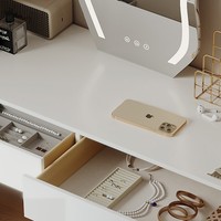 Coiffeuse en bois massif de style américain armoire tout-en-un table de maquillage pour la maison petit appartement chambre à coucher commode minimaliste moderne