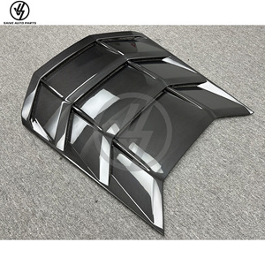 ฝาครอบเครื่องยนต์คาร์บอนไฟเบอร์แบบแห้งสำหรับรถยนต์แลมโบ ฮูราแคน LP610 ปี 2014-2018 ชุดแต่งฝากระโปรงคาร์บอน อะไหล่รถยนต์ - Product Image 5
