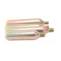 Mini cartouche de CO2 en acier 12g-60g, cylindre de gaz rechargeable fileté pour gilets de sauvetage