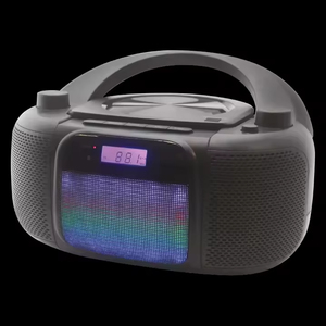 Boombox portable avec Bluetooth, écran LED RGB, haut-parleur de fête 2.0 canaux, batterie rechargeable - Product Image 1