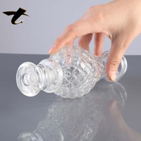 Bouteille en verre vide de 100 ml pour spiritueux, avec revêtement couleur personnalisé, logo gravé au laser, flacon d'échantillon pour dégustation de spiritueux en petite série