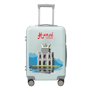 Trolley <b>Suitcase</b> 20" 24" 28" Adjustable Best Seller for Women Good Bearing Plastic Bag Packaging From Vietnam Factory - Product Image 6