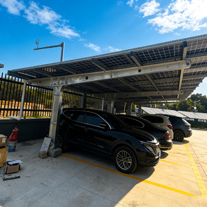 Structure de carport solaire robuste Q235B, système de montage de abri de stationnement photovoltaïque pour <span class=keywords><strong>station</strong></span> de recharge de véhicules électriques commerciaux - Product Image 6