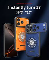 Étui de téléphone magnétique de luxe en PC rigide + film TPU pour iPhone 17 16 15 14 13 12 11 – Accessoire de protection mobile