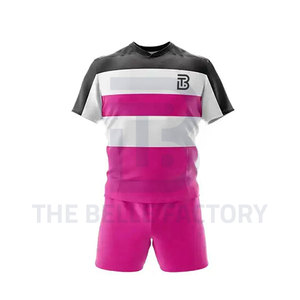 Uniforme de rugby professionnel unisexe personnalisé Nouveau design Maillot de sublimation OEM et ensembles courts Respirant et confortable - Product Image 1