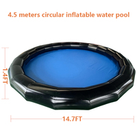Perosotan Air Kolam Renang PVC Tiup untuk Dewasa dan Anak-Anak, Penggunaan Komersial Luar Ruangan, Kapasitas 500kg, Merek JUNAO Model Q-7 Pabrik