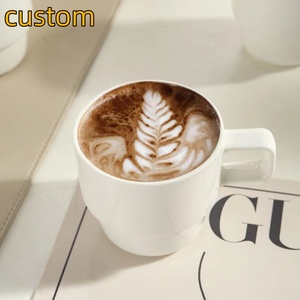 Conjunto de Canecas de Café e Chá de Porcelana de 250ml com Alça, Design Minimalista, Embalagem em Caixa de Presente para Volta às Aulas e Presentes Corporativos - Product Image 1