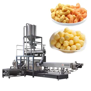 Small scale corn snack food machine corn puffs extruder making machine factory price