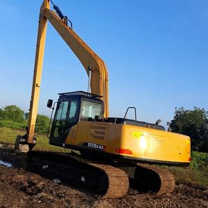 Pour l'excavatrice sur pneus SY215C de 21,5 tonnes, moteur Mitsubishi Isuzu, hydraulique Kawasaki, pompe haute efficacité, classe mondiale - Product Image 4