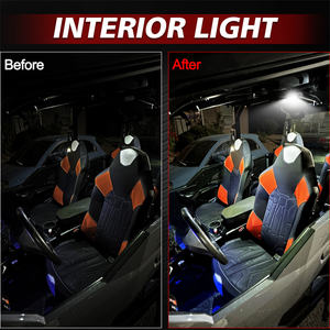 Plafonnier <span class=keywords><strong>de</strong></span> toit intérieur pour voiture 12V Intérieur Blanc Vert Led Dome Light avec interrupteur pour Utv Golf Cart Truck Bed - Product Image 6