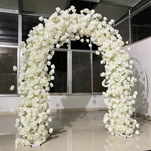 Arche de mariage écologique MTY-Top, fournisseur OEM, cadre pliable personnalisé en tissu de soie, hauteur 7-8 pieds, pour décoration d'événements commerciaux - Product Image 2