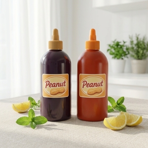 Factory Sale FDA 500ml 750ml 1000ml Sauce <strong>Squeeze</strong> <strong>Bottle</strong> Matte Soft Touch Plastic <strong>Bottle</strong> Custom Sauce <strong>Bottle</strong> for Peanut Butter - Product Image 3