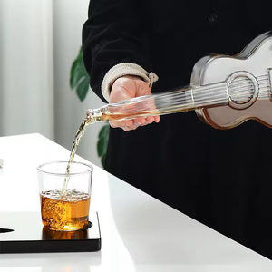 Handmade Creative 1000ml Violin Wine <span class=keywords><strong>decanter</strong></span> Set với pedestalr rượu Whisky rượu sâm banh thanh lịch Glass Wine Dispenser - Product Image 3