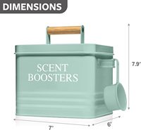 Booster de parfum pour lessive en métal de ferme moderne Distributeur de perles Conteneur de stockage à la menthe Scoop Buanderie peu encombrante