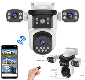 6MP 4G CCTV an ninh không dây <span class=keywords><strong>IP</strong></span> ngoài trời ba ống kính liên kết CCTV WIFI PTZ ngoài trời tự động theo dõi không dây <span class=keywords><strong>IP</strong></span> <span class=keywords><strong>Camera</strong></span> An Ninh - Product Image 1