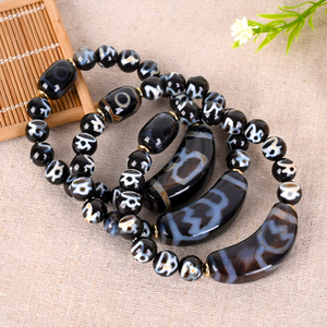 Pulsera de Cuentas de Ágata Dzi de 9 Ojos, Estilo Tibetano, Joyería de Moda con Cristales Naturales al por Mayor - Product Image 4