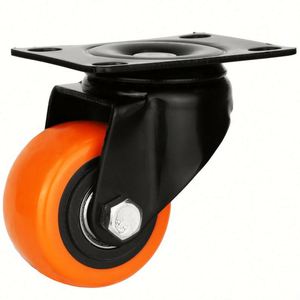 50Mm Roulettes <span class=keywords><strong>Tabouret</strong></span> Trépied Orange Pivotante Pvc <span class=keywords><strong>Roulette</strong></span> Pour Appareil Photo - Product Image 1