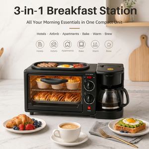 Support OEM Automatic Multifunction Household 3in One Oven Multifunction 9L 3 in 1 Breakfast Maker - Product Image 2