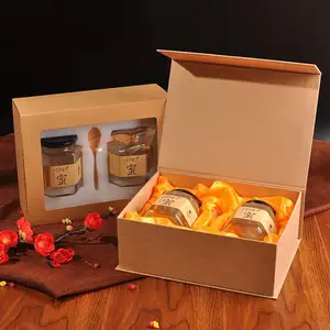 2020 design criativo personalizado logotipo premium caixas de embalagem de presente para mel