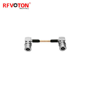 Suministro de fábrica RG316 <span class=keywords><strong>Cable</strong></span> Qma Macho Ángulo recto a Qma Macho Enchufe Codo de 90 grados 15cm Conjunto de <span class=keywords><strong>cable</strong></span> de puente en stock ROHS - Product Image 2