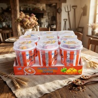 Permen Gummy Bentuk Makanan Cepat Saji Campuran Rasa Buah, Mainan Ember Kustomisasi Pabrik, Camilan Anak, Hadiah Pesta, Grosir