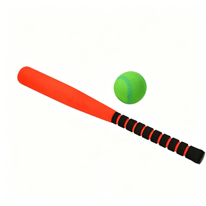 Set de <span class=keywords><strong>Bate</strong></span> de Béisbol de Espuma NBR para Niños, <span class=keywords><strong>Bate</strong></span> de Goma Suave con Pelota de Esponja, Juguete Ideal para Jardín de Niños para Entrenamiento y Juego en Interiores y Exteriores - Product Image 1