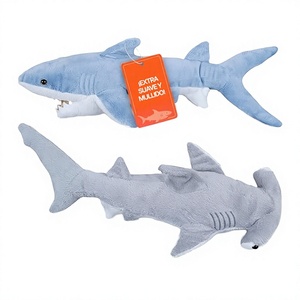 Juguetes de Peluche de Tiburón Bedwina, Paquete de 2, Tiburón <span class=keywords><strong>Mako</strong></span> de 35 cm y Tiburón Martillo de 33 cm, Animales de Peluche Suaves para Bebés y Niños Pequeños, Unisex - Product Image 4