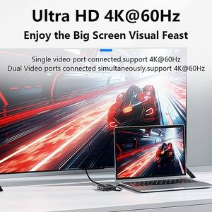 Multifunktion USB 3.<span class=keywords><strong>2</strong></span> USB-C Hub Hochgeschwindigkeits-Datenübertragungs-Schnell ladegerät Multi Port Typ C zu DP HDTV Hub Docking station 7 In 1 - Product Image 5