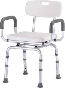 Silla de baño giratoria desmontable sin herramientas Silla de ducha giratoria de 360 ° para ancianos - Product Image 6