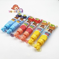 Bonbons liquides en gelée en forme de dentifrice avec capuchon animal mignon, 3 saveurs de fruits, pour enfants, vente en gros