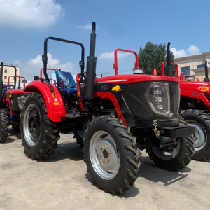 รถแทรกเตอร์ดีเซล 4x4 ขับเคลื่อน 4 ล้อ ผลิตในจีน คุณภาพคุ้มราคา ขายดี กำลัง 90 แรงม้า 100 แรงม้า 120 แรงม้า พร้อมที่ตักด้านหน้า สำหรับการเกษตร - Product Image 1