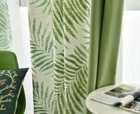 Rideau en lin de salon imprimé floral, en stock, tout, nouveau design, voile de salon