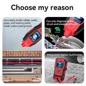 Localisateur de câbles souterrains, multimètre, testeur de tension AC/DC, traceur de fils avec batterie au lithium NF-8301 - Product Image 3
