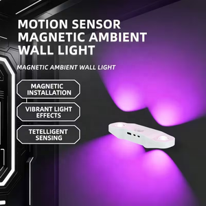 Rechargeable motion-sensing LED lamp, with three color temperatures + RGB color change, dimmable, suitable for bedrooms - Product Image 6