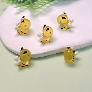 ของตกแต่งสวนจิ๋วเรซิ่นรูปผึ้งเรืองแสงในที่มืด งานฝีมือ DIY สำหรับตกแต่งสวนขนาดเล็ก - Product Image 3