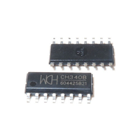 Composants électriques puce d'interface série cristaux intégrés SOP16 CH340C B E G K N T