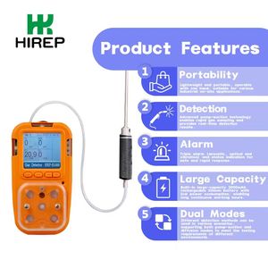 HIREP pompası-emme yüksek doğruluk taşınabilir H2/CO2/H2S/hayır egzoz gazı analizörü için IP66 & 2000mAh pil ile araba Lab & ham petrol - Product Image 1