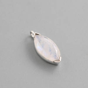 Bijoux en argent sterling 925, collier pendentif arc-en-ciel en pierre de lune - Product Image 2