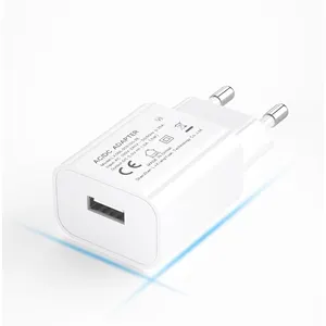 usb eu ce rohs lvd erp 5v adapter usb wall charger 5v 1a 1.0a mini usb cube power adapter white for smart watch LX06E-050100-ZE