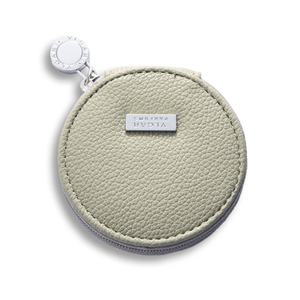 Debossed Logo Dual Side Rolling Type Small Round <b>Compact</b> Pocket <b>Mirror</b> With PU Pouch - Product Image 5