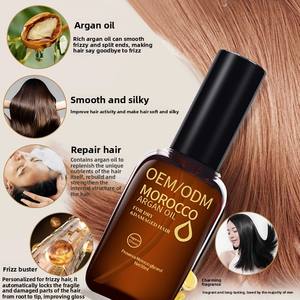 Huile de croissance capillaire <span class=keywords><strong>pour</strong></span> <span class=keywords><strong>cheveux</strong></span> secs et crépus - Traitement hydratant anti-frisottis <span class=keywords><strong>pour</strong></span> le cuir chevelu à l'argan marocain et au romarin, sans rinçage, réparatrice et nourrissante - Product Image 1