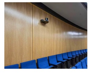 Panneaux muraux intérieurs modernes en WPC Lambrin, mousse acoustique 3D insonorisante, revêtement décoratif pour hôtels et écoles - Product Image 5
