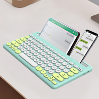Clavier et Souris Ergonomiques OEM 5.0 sans Fil, 78 Touches, Étanche, Switch Noir, Anti-Ghosting, Rétroéclairé pour Ordinateur Portable/PC/Tablette
