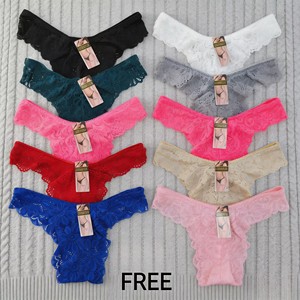 Braguitas <span class=keywords><strong>de</strong></span> Bikini <span class=keywords><strong>de</strong></span> Encaje Elástico Floral para Mujer, Modelo LAS235, Talla Única, Cintura Baja, Bragas <span class=keywords><strong>de</strong></span> Encaje para Mujer, 0.3 Dólares - Product Image 4