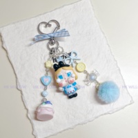 Porte-clés Powerpuff Girls CryBaby Labu à succès, longueur personnalisable, breloque de téléphone Skullpanda et chaîne de voiture pour sacs