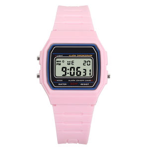 Logotipo personalizado deportes pantalla LCD especial China moda multifuncional al aire libre impermeable rectángulo relojes digitales - Product Image 1